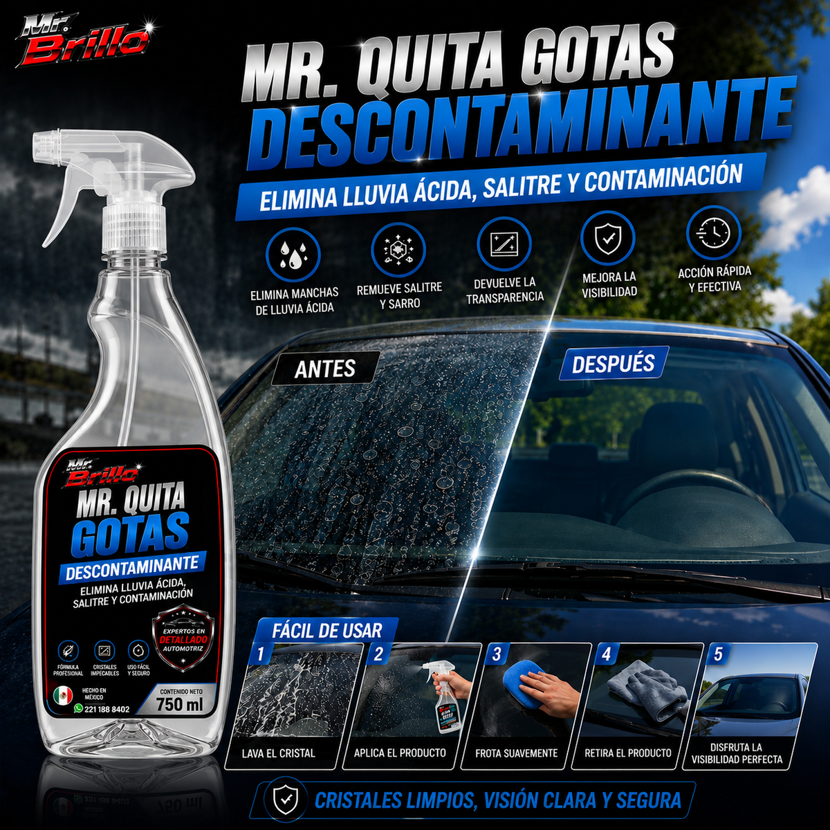 Mr. Quita Gotas Descontaminante