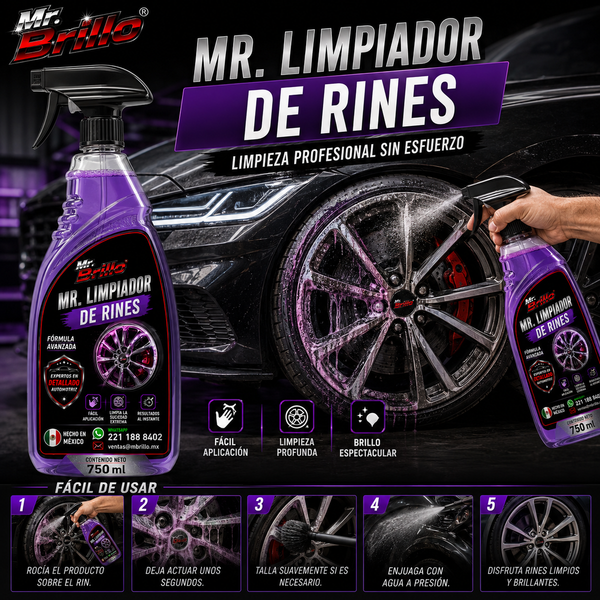 Mr. Limpiador de rines