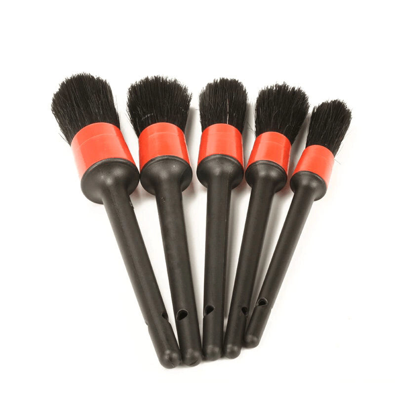 Kit 5 Cepillos Para Detallado Automotriz